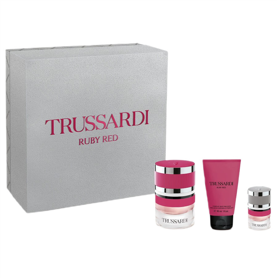 trussardi trussardi ruby red woda perfumowana 30 ml   zestaw  