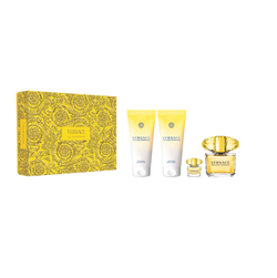 Versace Yellow Diamond zestaw woda toaletowa spray 90ml + balsam do ciała 100ml + żel pod prysznic 100ml + woda toaletowa 5ml