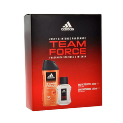Adidas Team Force zestaw woda toaletowa spray 50ml + żel pod prysznic 250ml