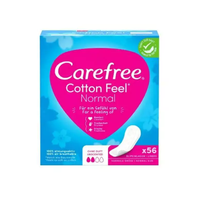 Carefree Cotton Feel wkładki higieniczne nieperfumowane Normal 56szt