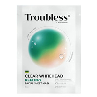 Troubless Clear Whitehead Peeling Facial Sheet Mask peelingująca maska w płachcie 25ml