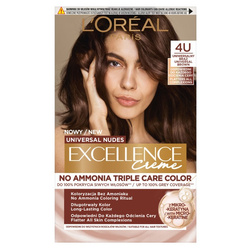 L'Oreal Paris Universal Nudes Excellence Creme pielęgnacyjny krem koloryzujący 4U Uniwersalny Brąz