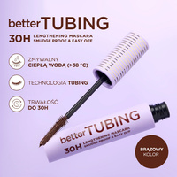 Eveline Cosmetics Better Tubing 30H wydłużający tusz do rzęs Brązowy 7ml