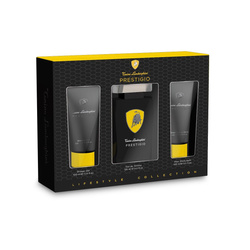 Tonino Lamborghini Prestigio zestaw woda toaletowa spray 125ml + balsam po goleniu 100ml + żel pod prysznic 100ml