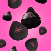 Wibo Mini Traingle Powder Puff zestaw puszków do wykończenia makijażu 2szt