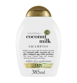 OGX Nourishing + Coconut Milk Shampoo nawilżający szampon z mleczkiem kokosowym 385ml