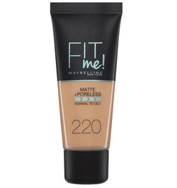 Maybelline Fit Me Matte & Poreless Foundation matujący podkład do twarzy 220 Natural Beige 30ml