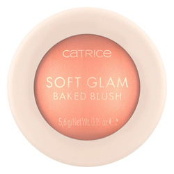 Catrice Soft Glam Baked Blush róż wypiekany rozświetlający 020 Peachy Breeze 5.6g