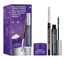 Clinique Eye Essential: 24 Hour Lashes zestaw tusz do rzęs 6ml + eyeliner w kredce 0.14g + przeciwzmarszczkowy krem pod oczy 15ml