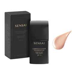 Sensai Luminous Sheer Foundation SPF15 podkład rozświetlający 102 Ivory Beige 30ml