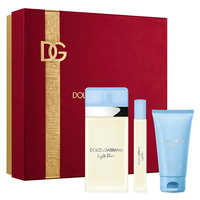 Dolce & Gabbana Light Blue Women zestaw woda toaletowa spray 100ml + krem do ciała 50ml + woda toaletowa 10ml