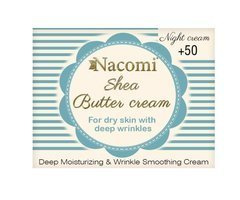 Nacomi Shea Butter Cream krem do twarzy z peptydem 50+ na noc 50ml
