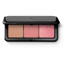 KIKO Milano Multi Finish Trio Blush & Bronzer Palette paleta do twarzy z 1 bronzerem i 2 różami o wykończeniu matowym i metalicznym 02 Mauve 7g
