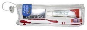 White Glo Travel Pack zestaw podróżny wybielająca pasta do zębów 16ml + szczoteczka + wykałaczki dentystyczne