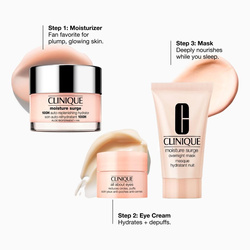 Clinique Daily Hydrators zestaw krem intensywnie nawilżający 30ml + maska na noc 30ml + krem pod oczy 5ml