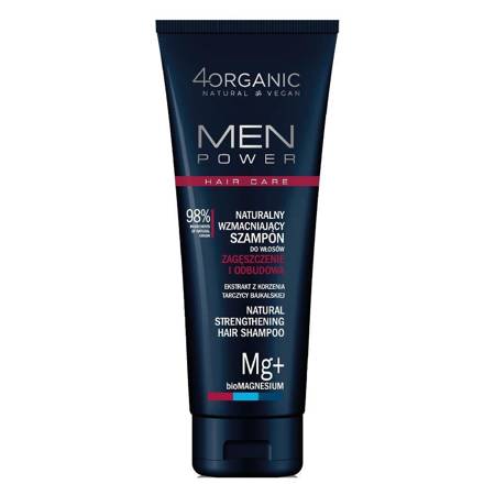4organic Men Power szampon do włosów Zagęszczenie i Odbudowa 250ml