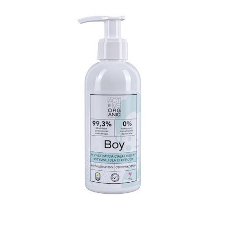 ACTIVE ORGANI Boy płyn do mycia ciała i higieny intymnej dla chłopców 200ml