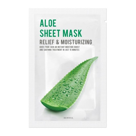 Aloe Sheet Mask nawilżająco-łagodząca maseczka w płachcie z aloesem 22ml