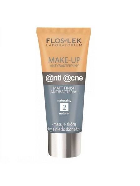 Anti Acne Make-Up Matt Finish Antibacterial antybakteryjny podkład do twarzy 2 Naturalny 30ml