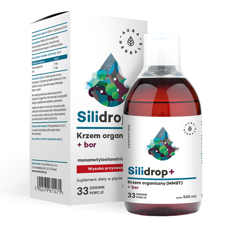 Aura Herbals Silidrop+ Bor krzem organiczny MMST 500 ml