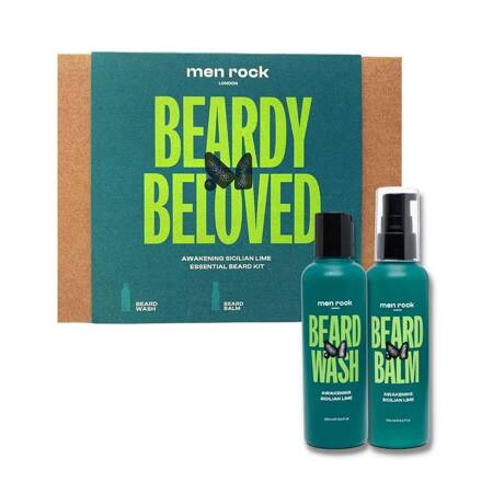 Beardy Beloved Awakening Sicilian Lime zestaw szampon do brody 100ml + balsam do brody 100ml