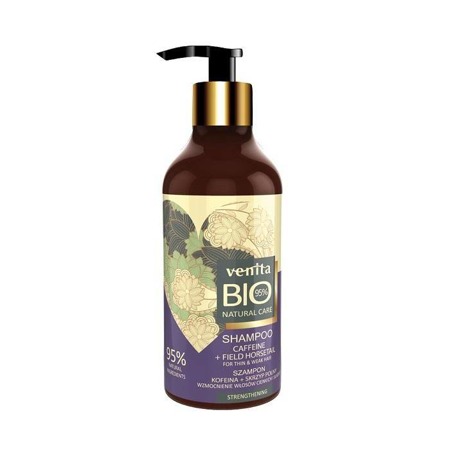 Bio Natural Care Strengthening Hair Shampoo wzmacniający szampon do włosów Kofeina & Skrzyp 400ml