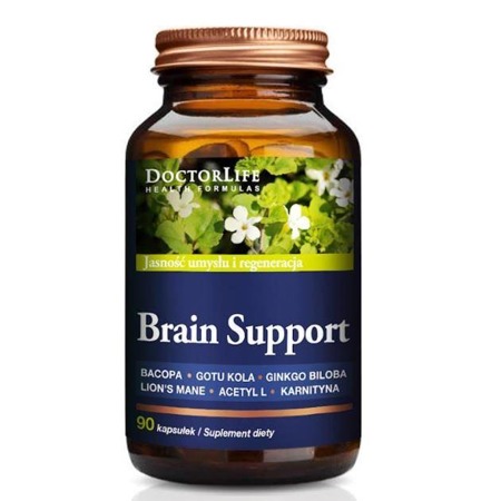 Brain Support 4 ekstrakty roślinne i formy magnezu suplement diety 90 kapsułek