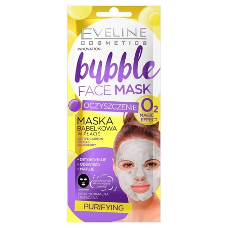 Bubble Face Mask oczyszczająca bąbelkowa maska w płachcie Węgiel Aktywny 7ml