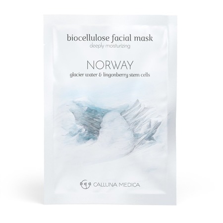 CALLUNA MEDICA Norway Deeply Moisturizing Biocellulose Facial Mask Glacier Water & Lingonberry Stem Cells 12ml