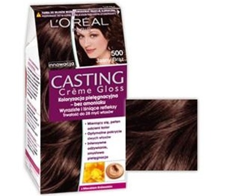 Casting Creme Gloss farba do włosów Chatain Clair 500 Jasny brąz