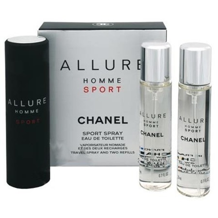 Chanel Allure Homme Sport woda toaletowa 3 x 20ml spray z wymiennym wkładem