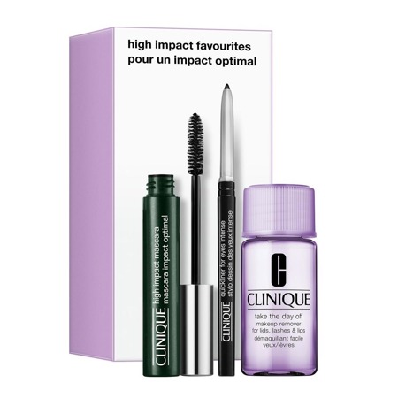 Clinique High Impact Mascara Black 7ml + Quickliner For Eyes Intense Intense Black 0,14g + Take Day Off Make Up Remover 30ml