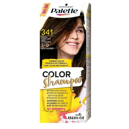 Color Shampoo szampon koloryzujący do 24 myć 341 Ciemna Czekolada