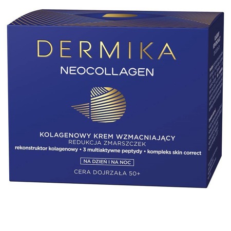 Dermika Neocollagen 50+ kolagenowy krem wzmacniający do redukcji zmarszczek na dzień i na noc 50ml