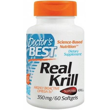 Doctor&#039;s Best Real Krill olej z kryla 350mg - 60 kapsułek miękkich