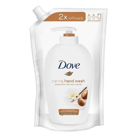 Dove Caring Hand Wash Shea Butter & Warm Vanilla pielęgnujące mydło w płynie zapas 500ml