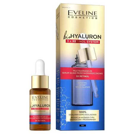 Eveline  BioHyaluron 3 x Retinol multinaprawcze serum silnie przeciwzmarszczkowe 18ml