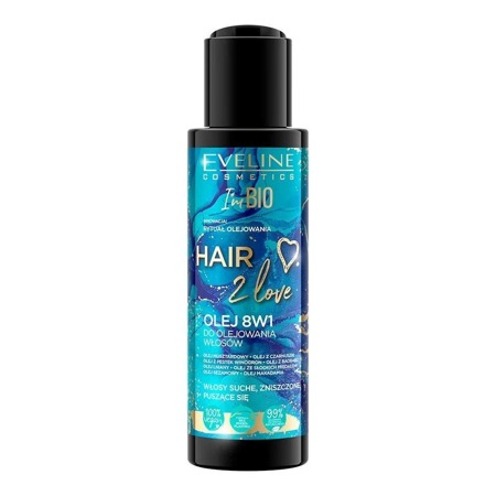 Eveline Hair 2 Love olej 8w1 do olejowania włosów 110ml