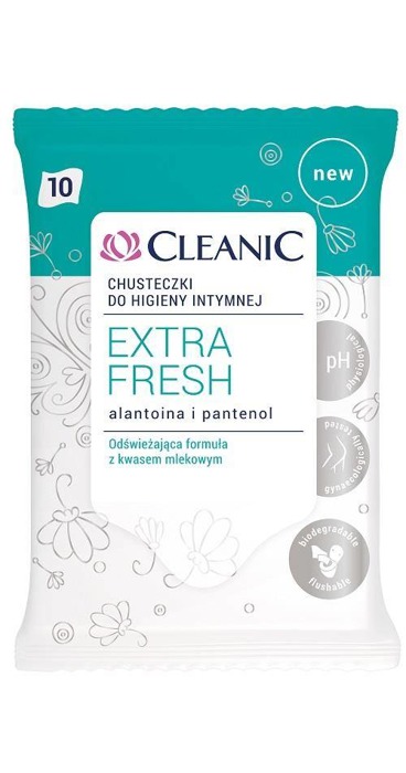 Extra Fresh chusteczki do higieny intymnej Alantoina & Pantenol 10szt.