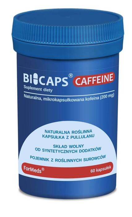ForMeds Bicaps Caffeine Kofeina bezwodna 200 mg 60 kapsułek