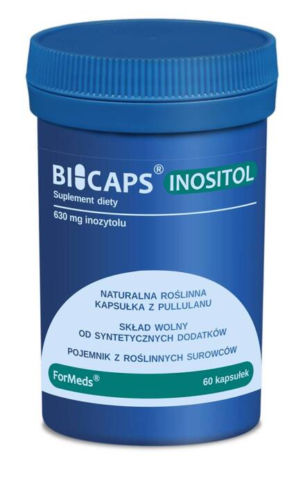 ForMeds Bicaps Inositol 630 mg Inozytolu 60 kapsułek wegańskich