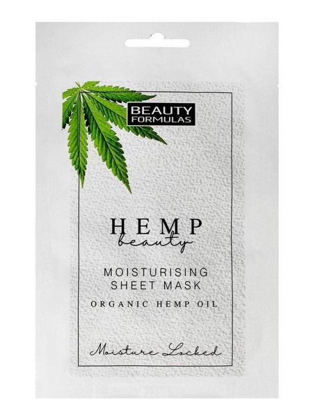 Hemp Beauty Moisturising Sheet Mask nawilżająca maska do twarzy z organicznym olejem konopnym 1szt.