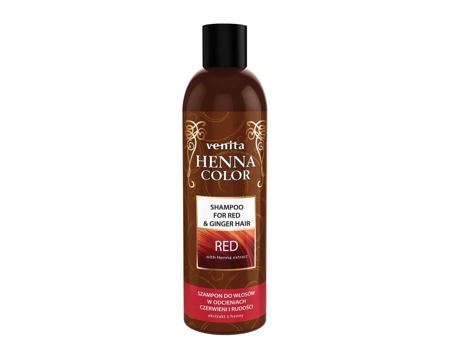 Henna Color Red szampon ziołowy do włosów w odcieniach czerwieni i rudości 250ml