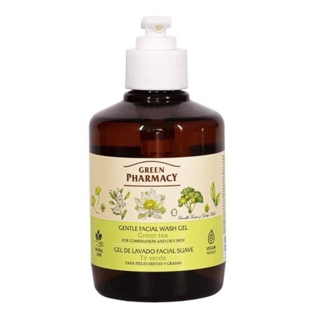 Herbal Care Gentle Facial Wash Gel For Dry And Sensitive Skin delikatny żel do mycia twarzy do skóry suchej Green Tea 270ml
