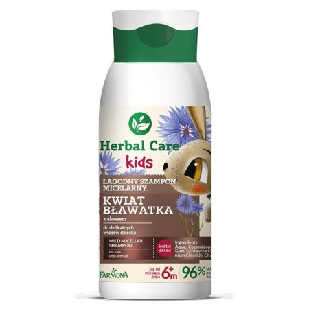 Herbal Care Kids łagodny szampon micelarny Kwiat Bławatka 300ml
