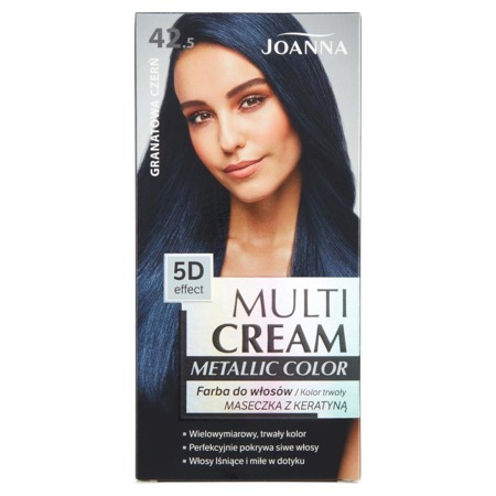 JOANNA Multi Cream Metallic Color 5D Effect 42.5 Granatowa Czerń