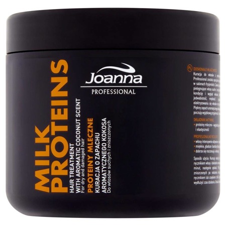 Joanna Milk Proteins Hair Treatment kuracja do włosów suchych z proteinami mlecznymi 500g