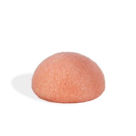 Konjac Sponge naturalna gąbka do mycia twarzy z różową glinką