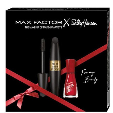 MAX FACTOR False Lash Effect Mascara Black 13,1ml + Sally Hansen Insta-Dri Nail Polish Red 9,2ml