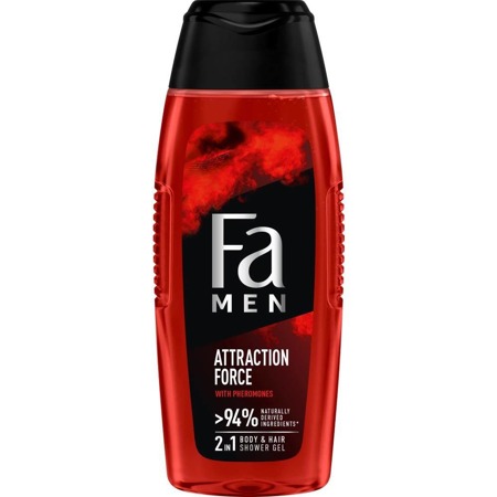Men Attraction Force Shower Gel żel pod prysznic do mycia ciała i włosów dla mężczyzn Pheromone 400ml